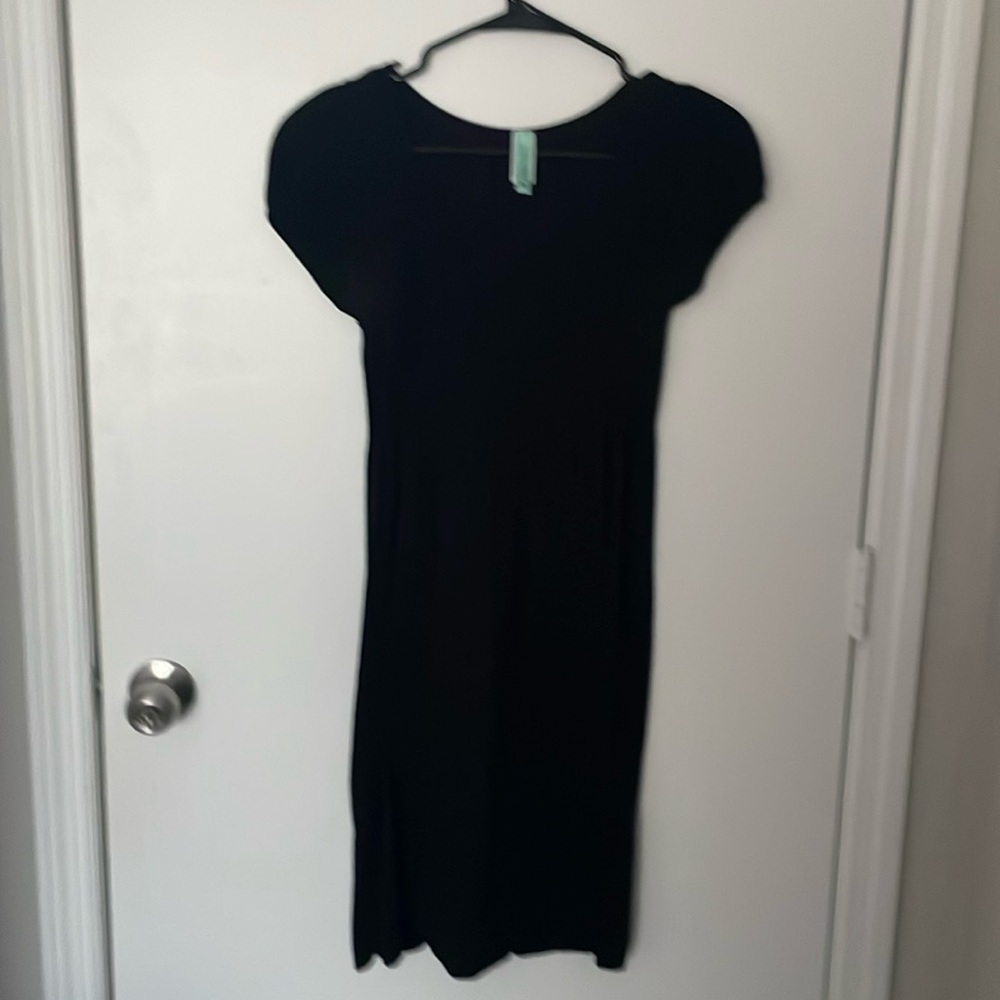 Girls plain black dress